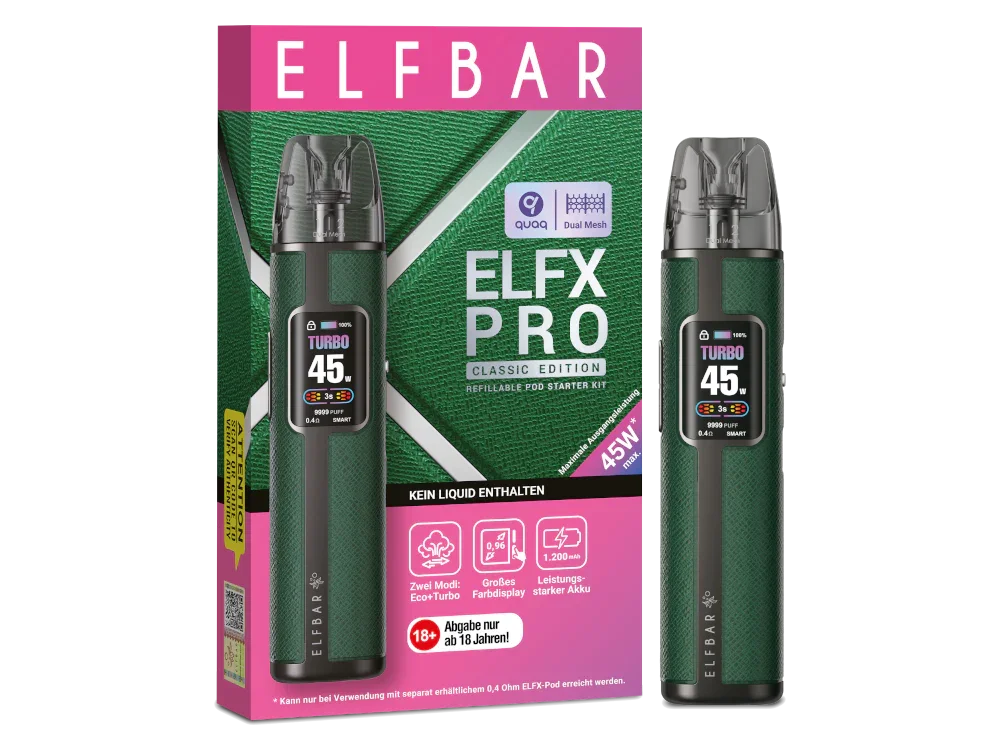 Elfbar - Elfx Pro E-Zigaretten Set Forest Nur Heute