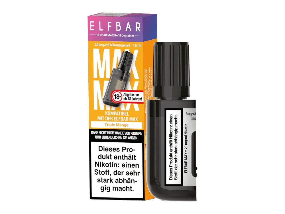 Elfbar - Max Refill Container - Triple Mango 20 mg/ml Sichere Zahlung