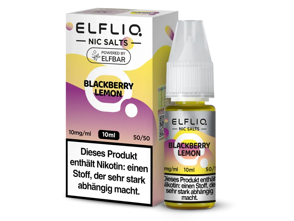 ELFLIQ - Blackberry Lemon - Nikotinsalz Liquid 10 mg/ml Versand Am Gleichen Tag