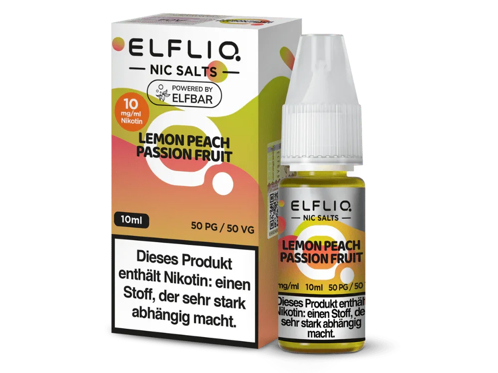 Jetzt Bestellen ELFLIQ - Lemon Peach Passion Fruit - Nikotinsalz Liquid 10 mg/ml