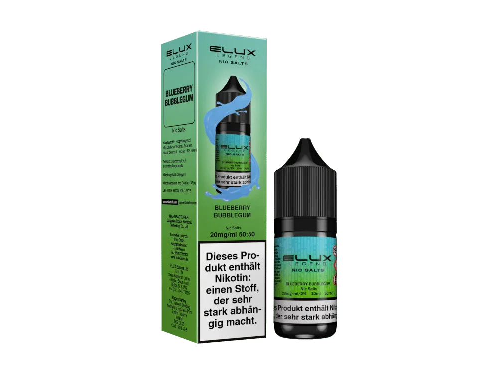 Nur Für Kurze Zeit Elux - Blueberry Bubblegum - Nikotinsalz Liquid 10 mg/ml 10er Packung