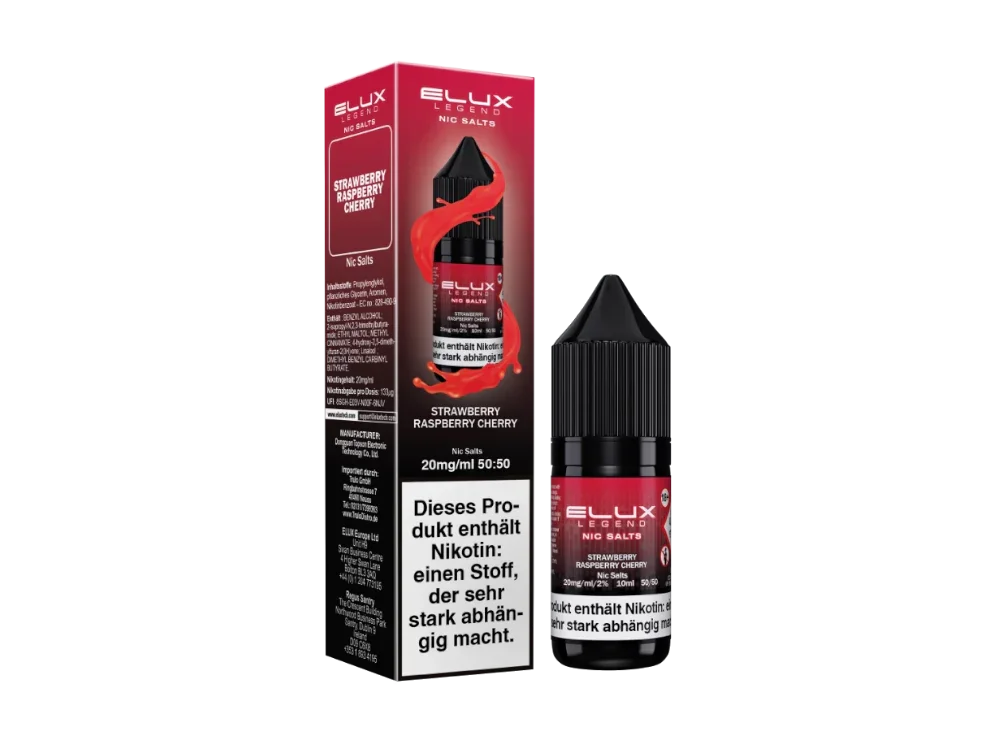 Jetzt Bestellen Elux - Strawberry Raspberry Cherry - Nikotinsalz Liquid 10 mg/ml