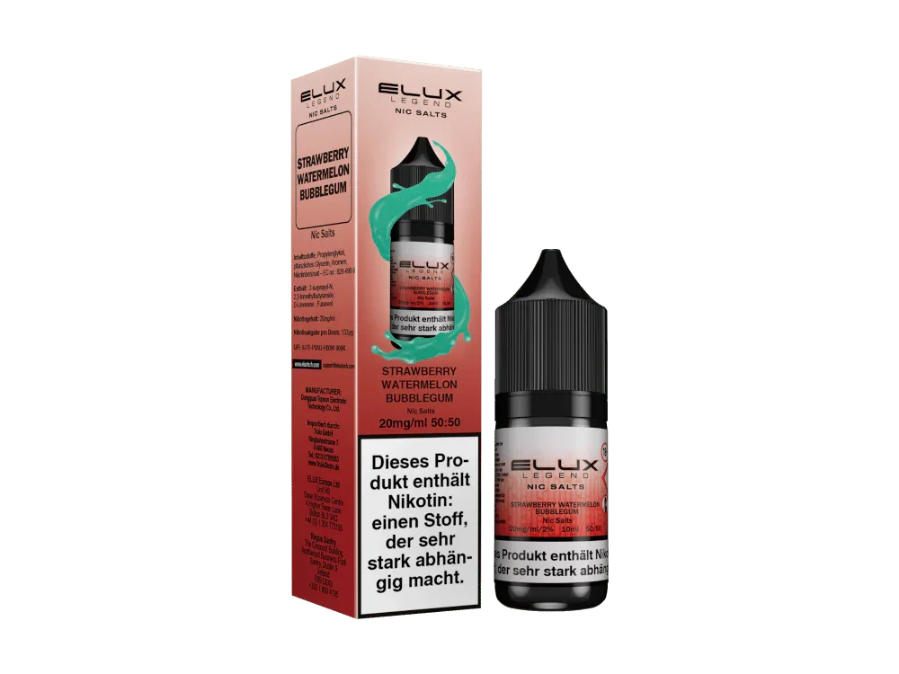 Elux - Strawberry Watermelon Bubblegum - Nikotinsalz Liquid 20 mg/ml 10er Packung Kracherpreis