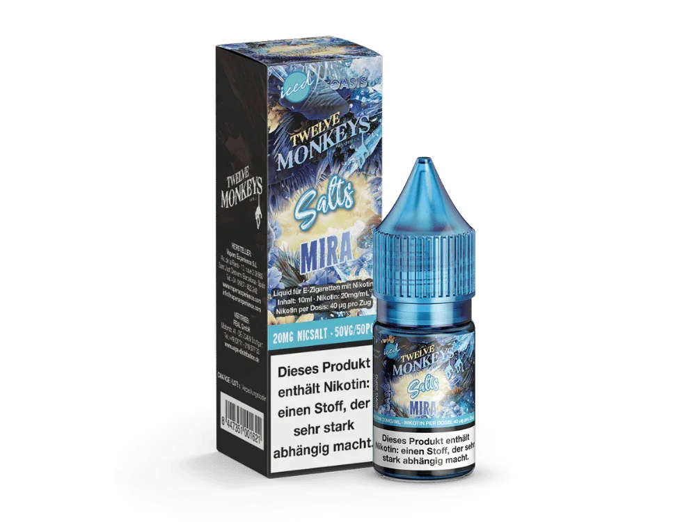 Neuheit Twelve Monkeys - Iced - Mira - Nikotinsalz Liquid 20 mg/ml 10er Packung