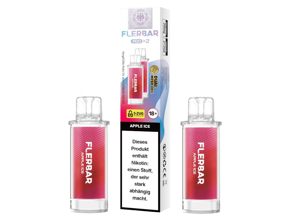 Flerbar - POD Apple Ice 20 mg/ml (2 Stück pro Packung) 10er Packung Angebot