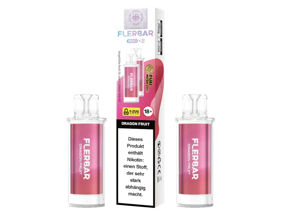 Flerbar - POD Dragon Fruit 20 mg/ml (2 Stück pro Packung) 400er Packung Markenware