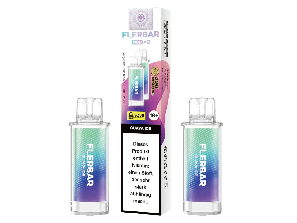 Highlight Flerbar - POD Guava Ice 20 mg/ml (2 Stück pro Packung) 10er Packung