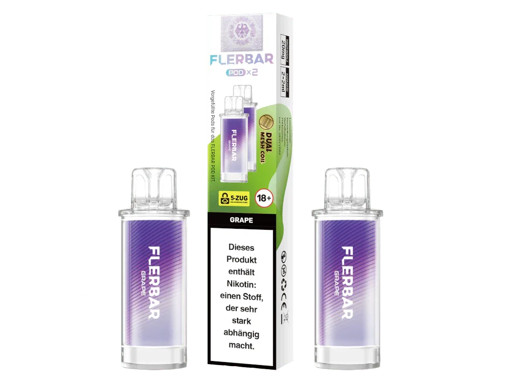 Flerbar - POD Grape 20 mg/ml (2 Stück pro Packung) Bestseller