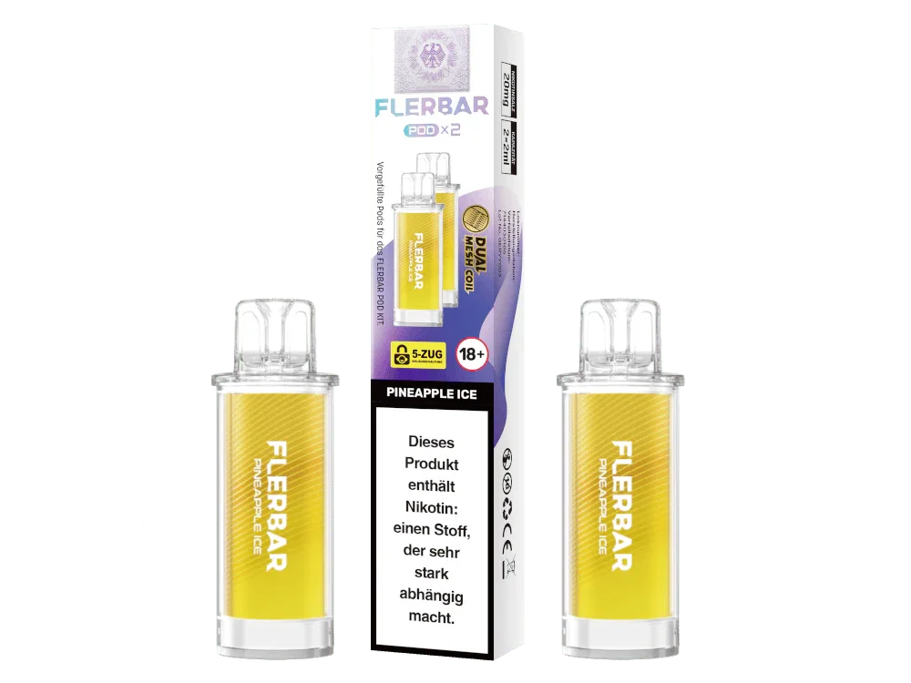 Billig Flerbar - POD Pineapple Ice 20 mg/ml (2 Stück pro Packung) 400er Packung