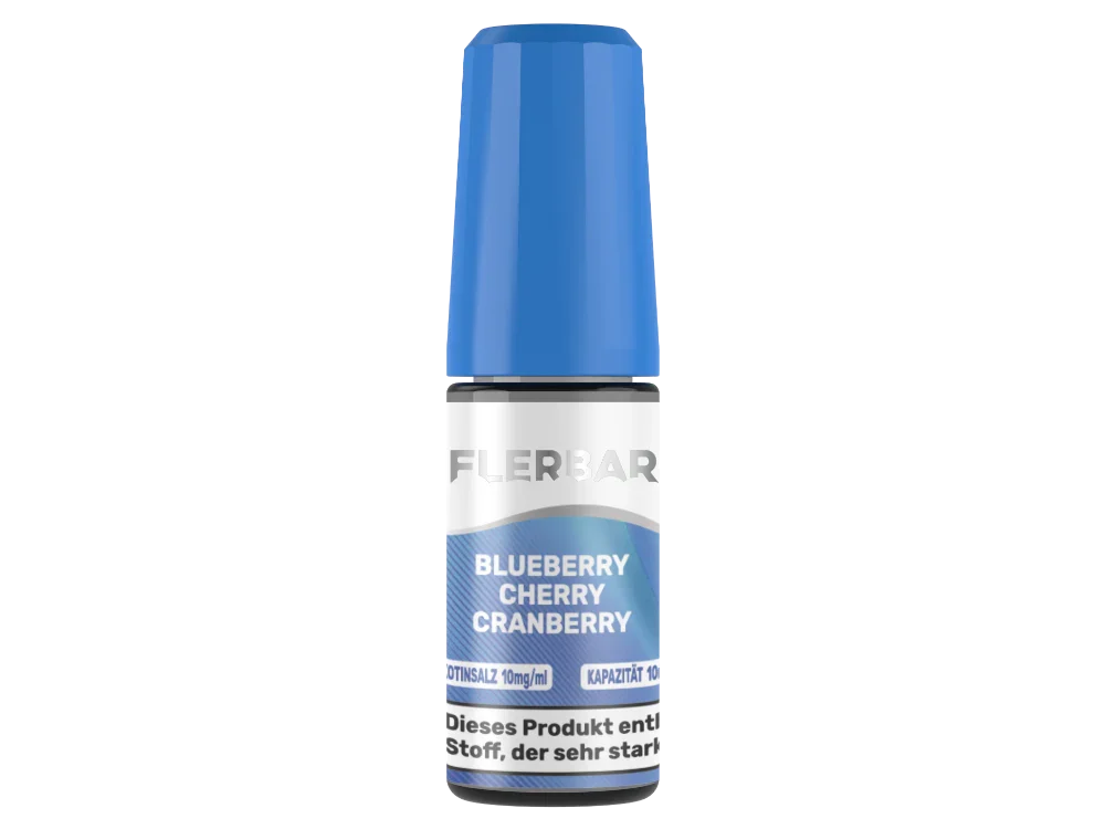 Kracherpreis Flerbar Liquid - Blueberry Cherry Cranberry - Nikotinsalz Liquid 10 mg/ml