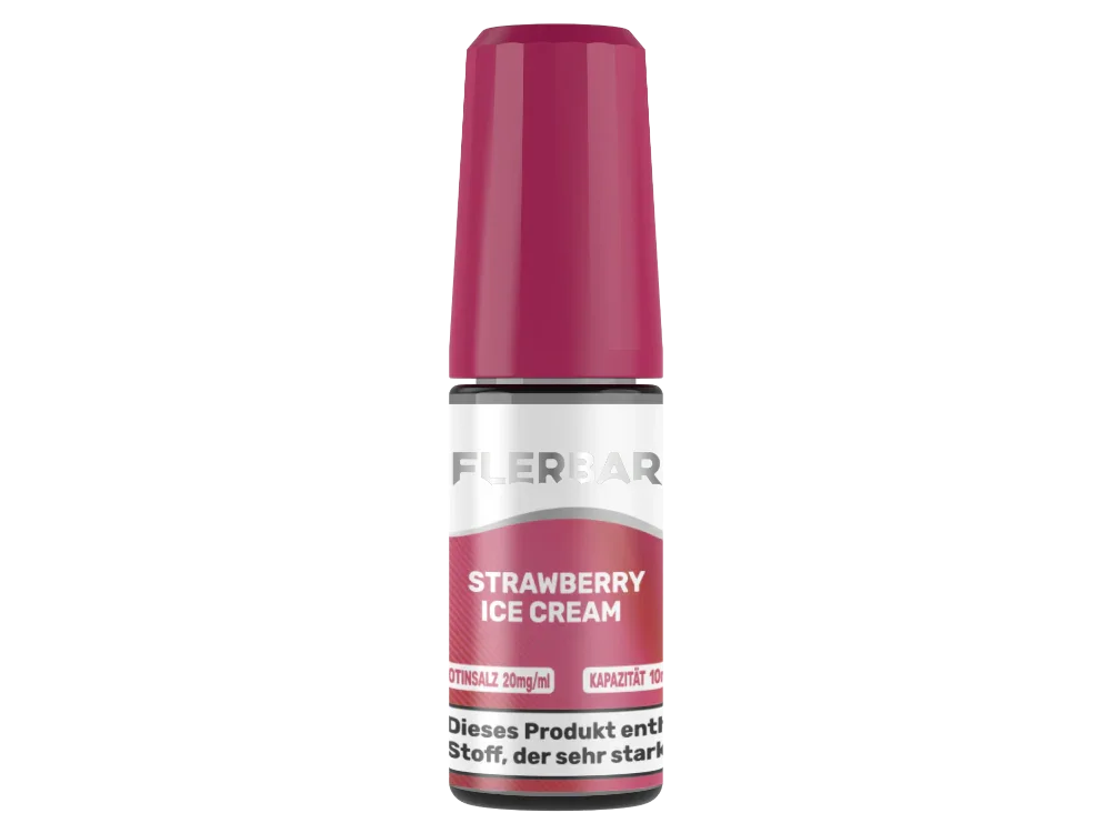 Knallerangebot Flerbar Liquid - Strawberry Ice Cream - Nikotinsalz Liquid 20 mg/ml 10er Packung