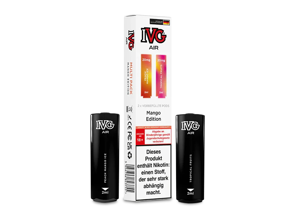 Aktuell IVG - AIR Pod Mango Edition 20 mg/ml (2 Stück pro Packung)