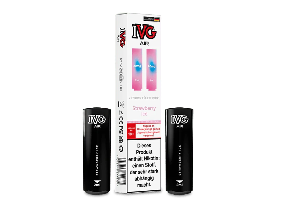 Aktuell IVG - AIR Pod Strawberry Ice 20 mg/ml (2 Stück pro Packung)