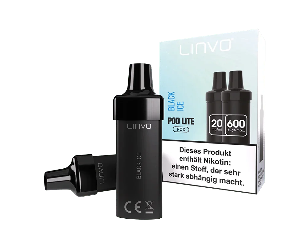 Linvo - Pod Lite Cartridge Black Ice 20 mg/ml (2 Stück pro Packung) Direkt Vom Hersteller