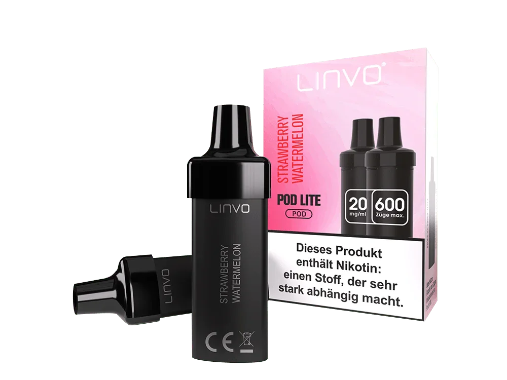 Geprüft Linvo - Pod Lite Cartridge Strawberry Watermelon 20 mg/ml (2 Stück pro Packung) 300er Packung