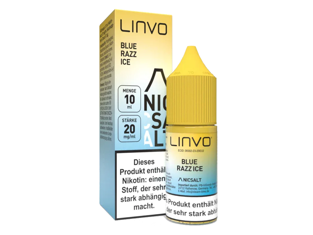 Meistverkauft Linvo - Blue Razz Ice - Nikotinsalz Liquid 20 mg/ml