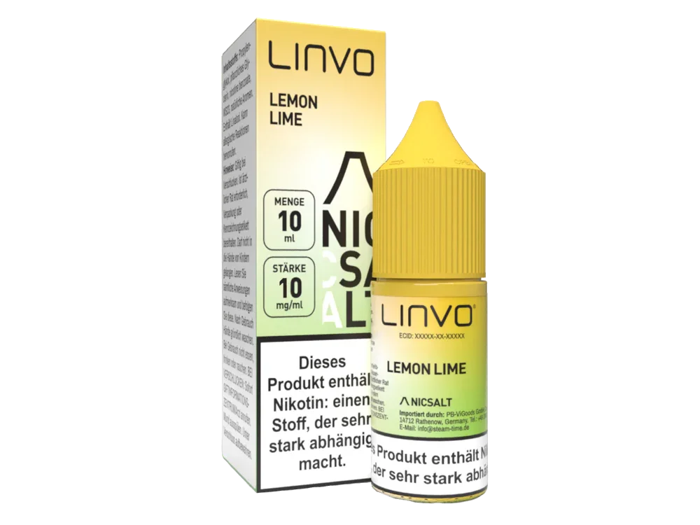 Solange Der Vorrat Reicht Linvo - Lemon Lime - Nikotinsalz Liquid 10 mg/ml 10er Packung
