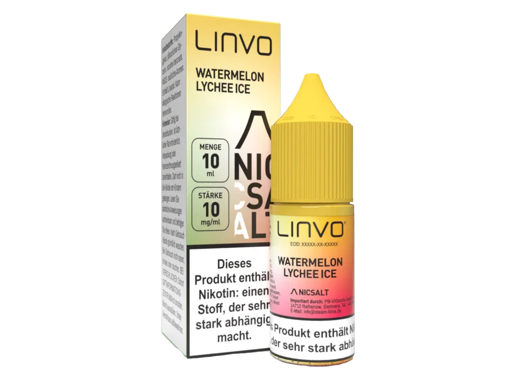 Linvo - Watermelon Lychee Ice - Nikotinsalz Liquid 10 mg/ml 10er Packung Preisreduziert