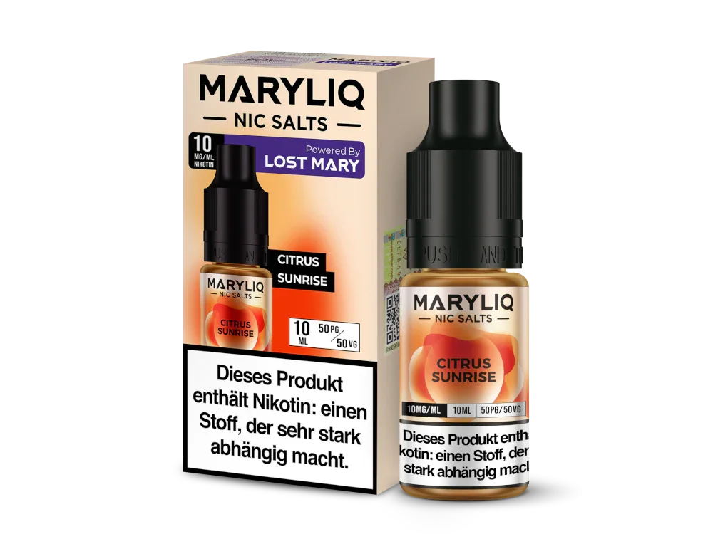 Schneller Versand MARYLIQ - Citrus Sunrise - Nikotinsalz Liquid 10 mg/ml