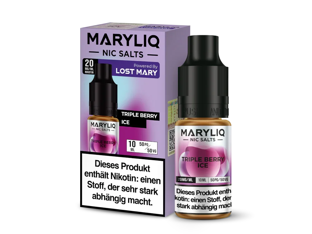 MARYLIQ - Triple Berry Ice - Nikotinsalz Liquid 20 mg/ml Kostenloser Rückversand