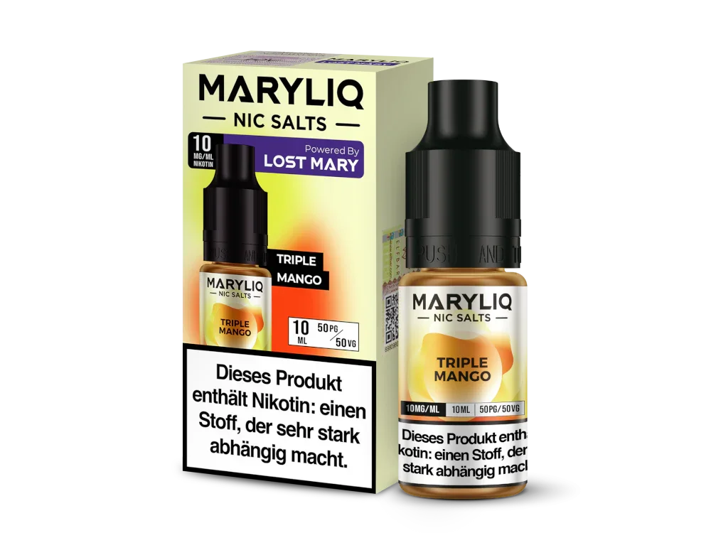 MARYLIQ - Triple Mango - Nikotinsalz Liquid 10 mg/ml Heißes Angebot