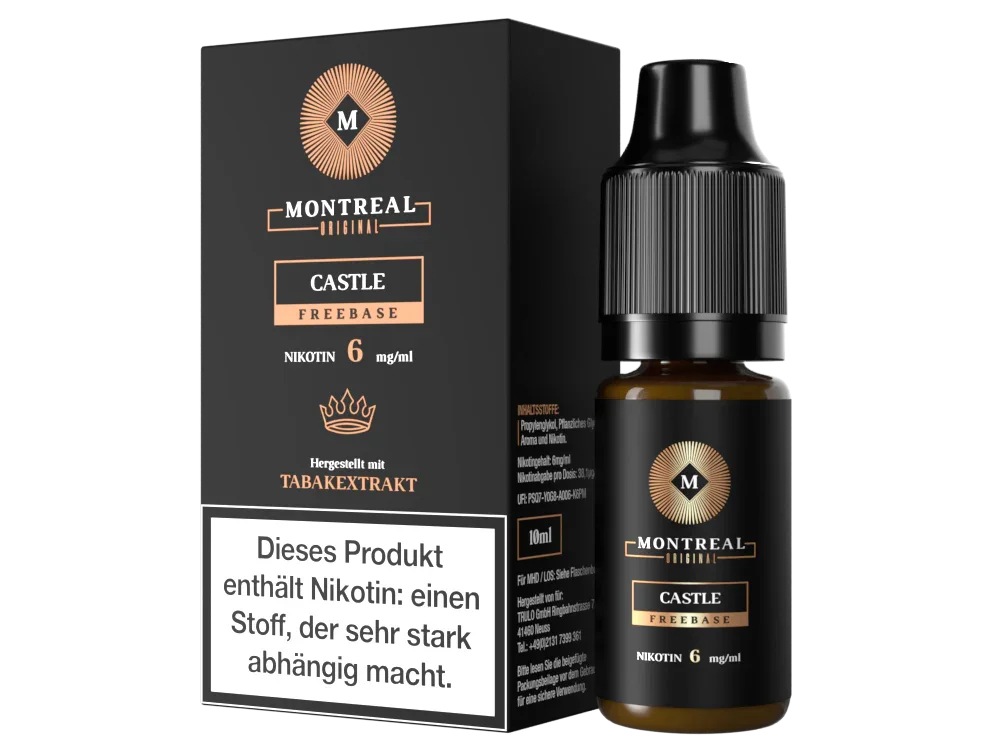Meistverkauft Montreal Original - Castle E-Zigaretten Liquid 6 mg/ml
