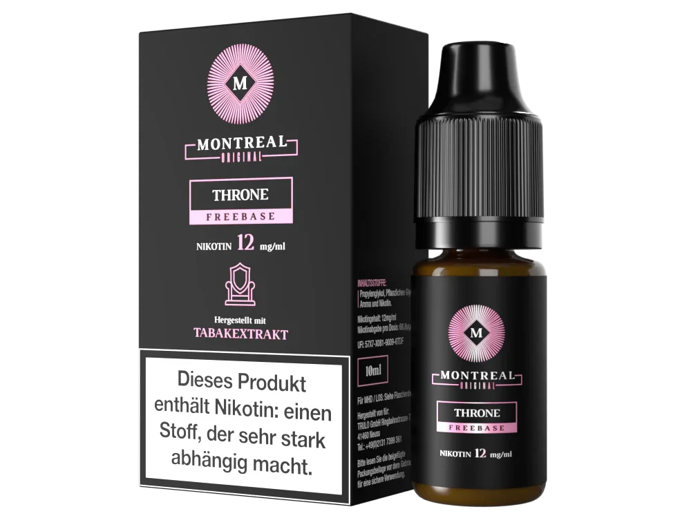 Markenware Montreal Original - Throne E-Zigaretten Liquid 12 mg/ml 5er Packung