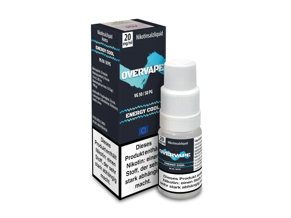 Sichere Zahlung Overvape - Energy Cool - Nikotinsalz Liquid 20 mg/ml 560er Packung
