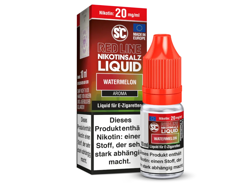 Sofort Bestellen SC - Red Line - Watermelon - Nikotinsalz Liquid 20 mg/ml 500er Packung