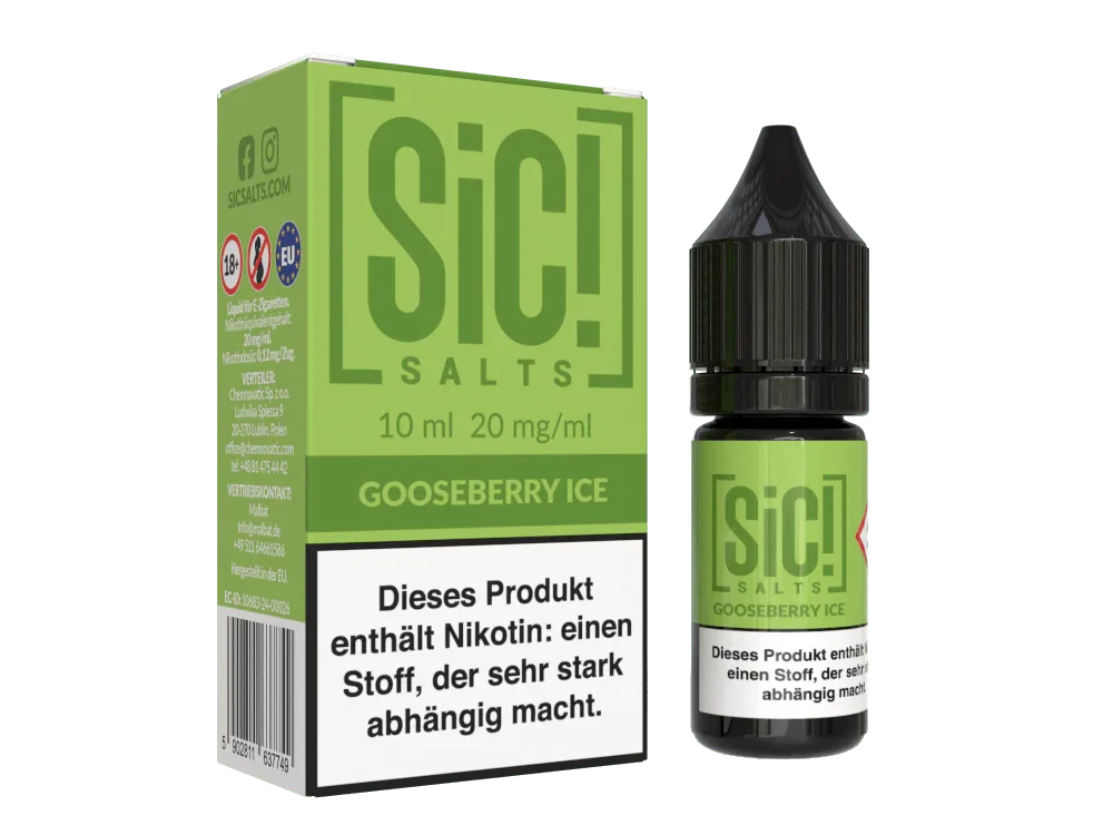 Nur Heute SiC! Salts - Gooseberry Ice - Nikotinsalz Liquid 20 mg/ml