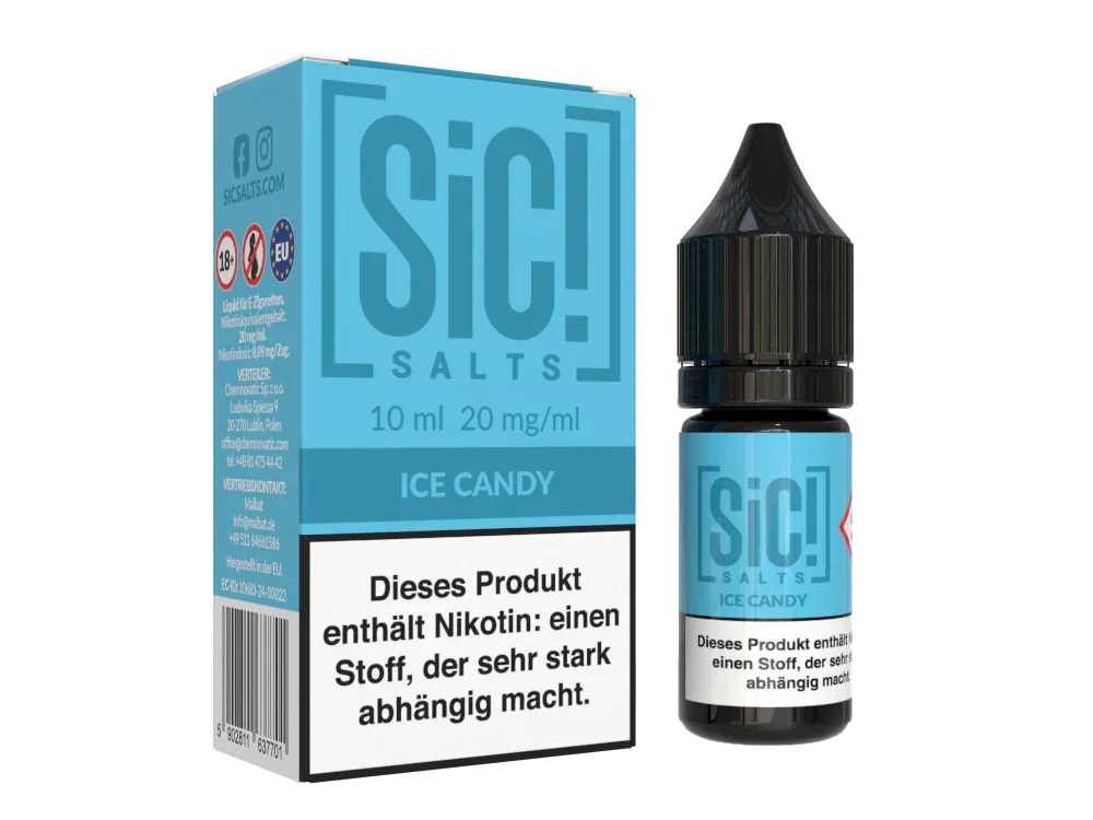 SiC! Salts - Ice Candy - Nikotinsalz Liquid 20 mg/ml Meistverkauft