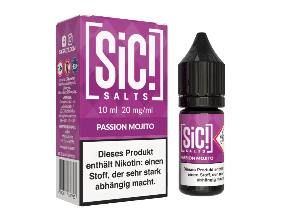 Highlight SiC! Salts - Passion Mojito - Nikotinsalz Liquid 20 mg/ml 5er Packung