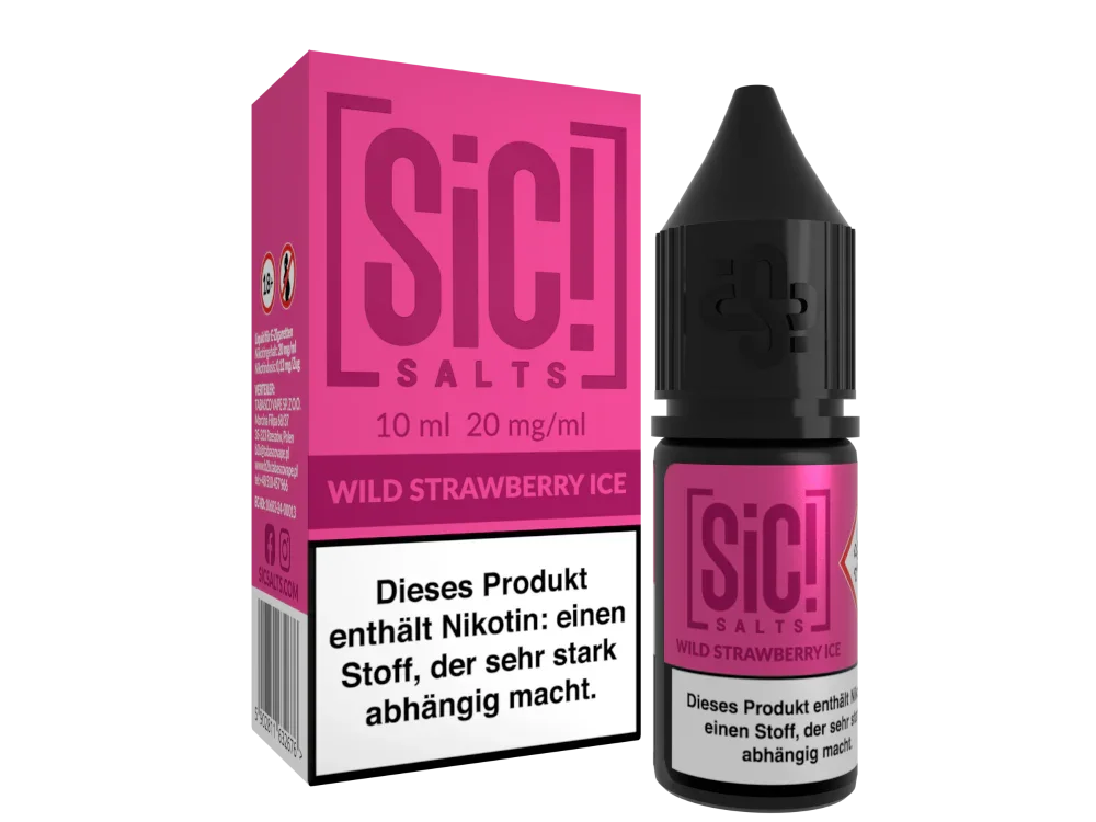 Online Kaufen SiC! Salts - Wild Strawberry Ice - Nikotinsalz Liquid 20 mg/ml 5er Packung
