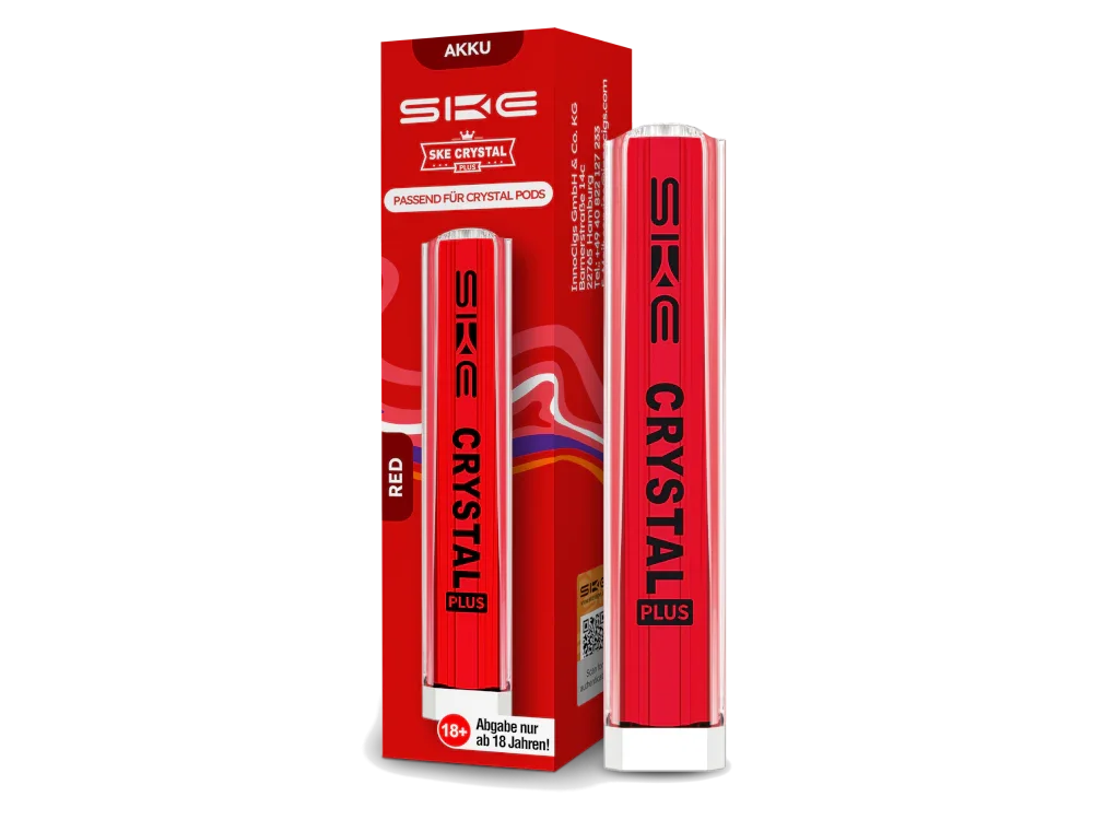 SKE - Crystal Plus Akku 400 mAh rot 10er Packung Markenprodukt