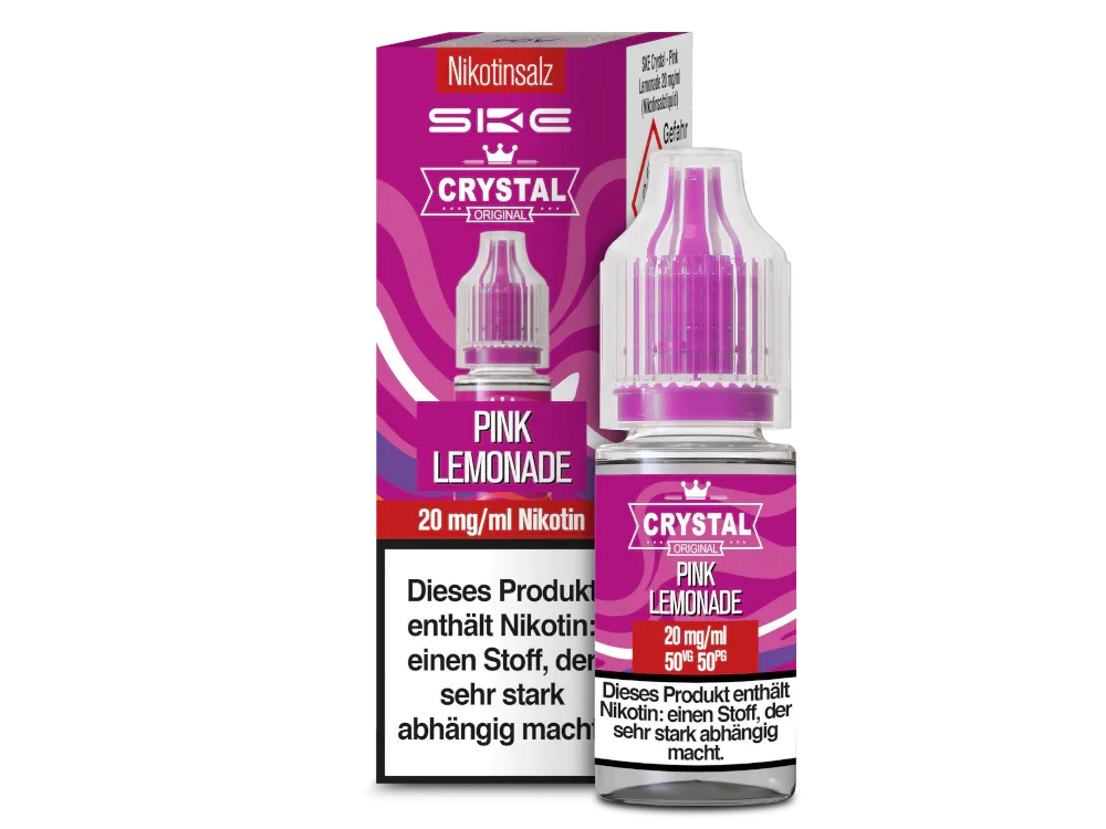 SKE - Crystal - Pink Lemonade - Nikotinsalz Liquid 20 mg/ml 300er Packung Neue Ware