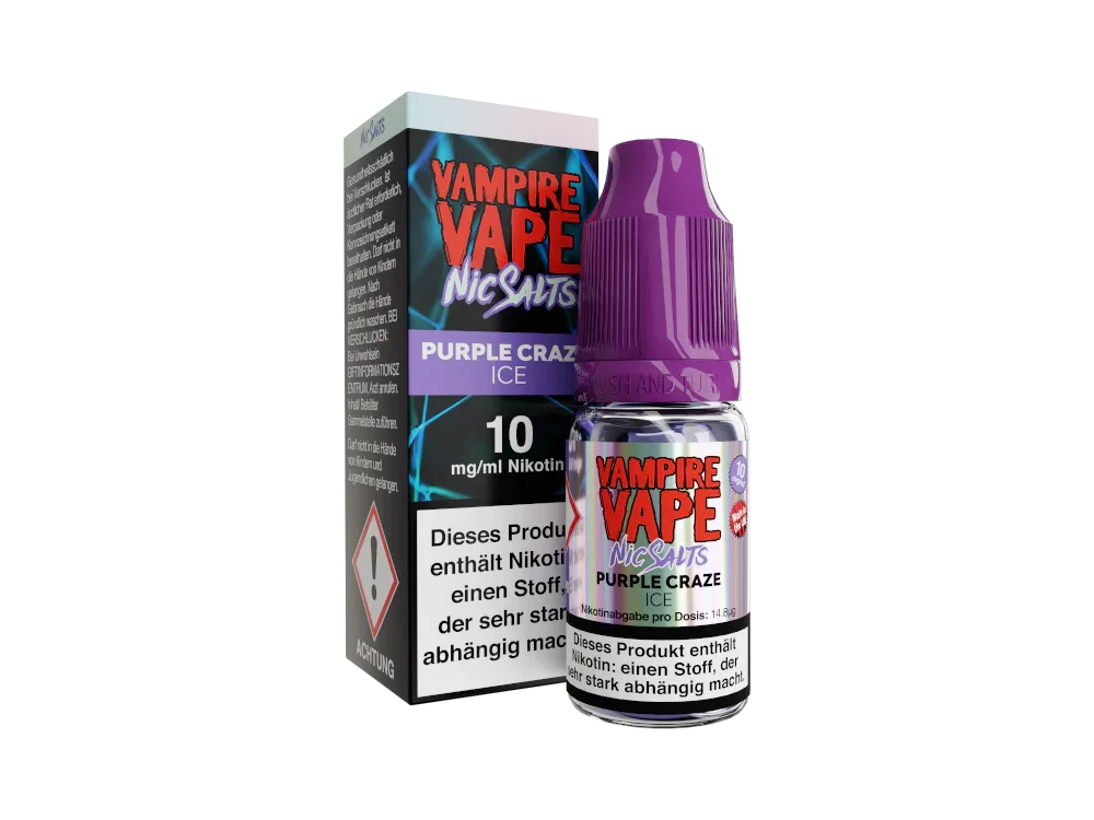 Vampire Vape - Purple Craze Ice - Nikotinsalz Liquid 10 mg/ml Kostenloser Rückversand