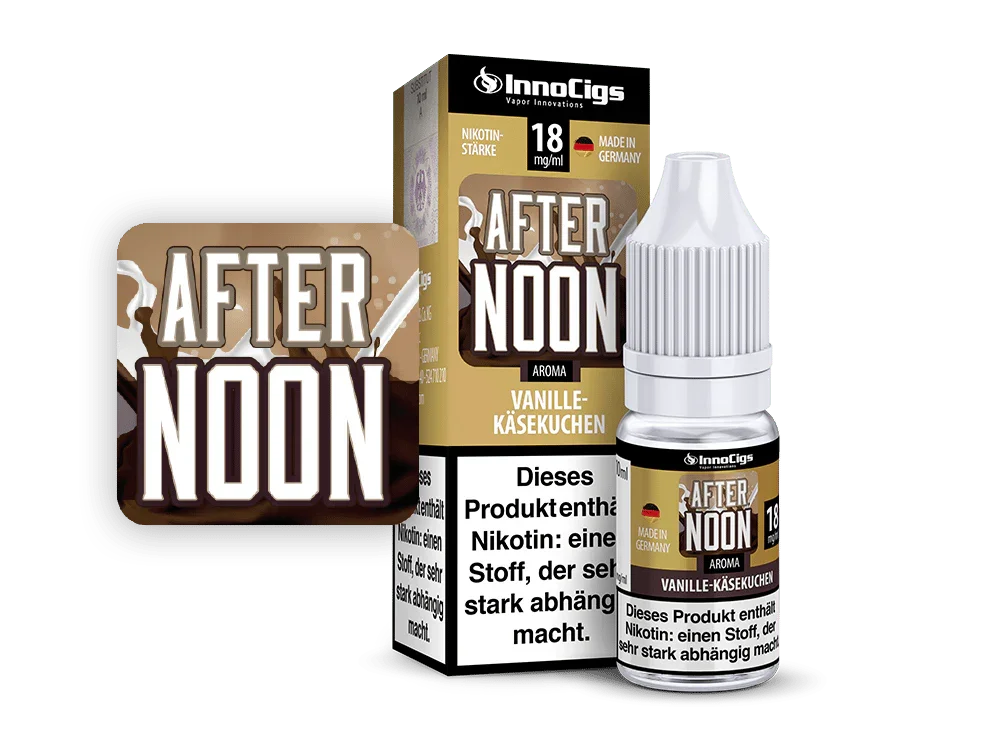 InnoCigs - Afternoon Vanille-Käsekuchen Aroma 9 mg/ml 10er Packung Kostenfreie Lieferung