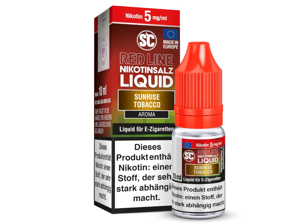 SC - Red Line - Sunrise Tobacco - Nikotinsalz Liquid 5 mg/ml 10er Packung Versand Am Gleichen Tag