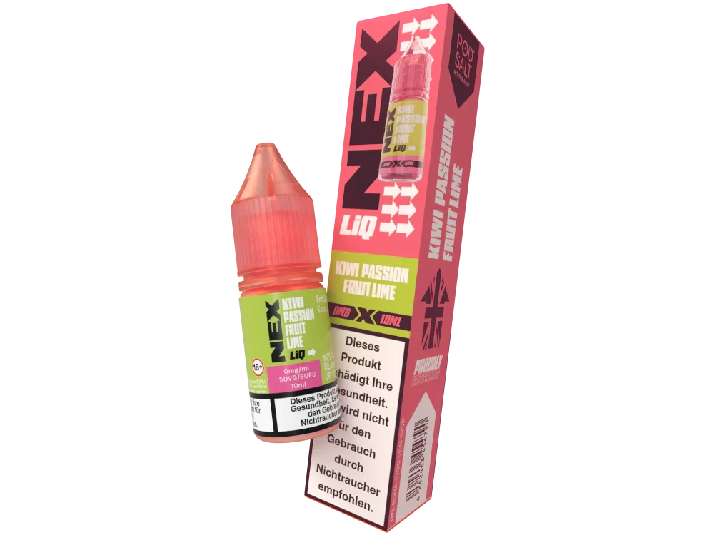 Pod Salt - NexLiq - Kiwi Passionfruit Lime Nikotinsalz Liquid 0 mg/ml Preisknaller