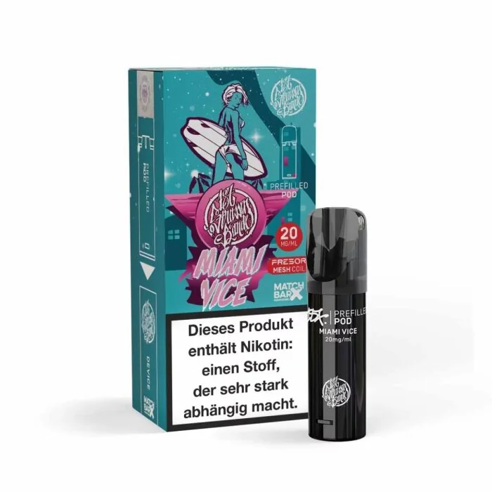 Neue Ware 187 Straßenbande Prefilled Pod - Miami Vice 2ml | 20mg/ml
