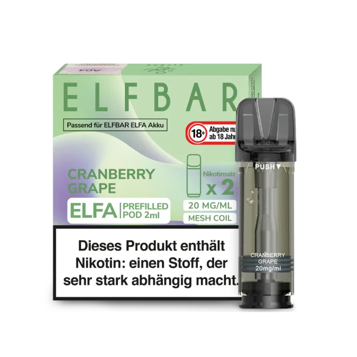 Elfa Prefilled Pod - Cranberry Grape 2x2ml | 20mg/ml Sonderaktion