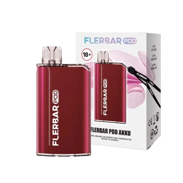 Begrenztes Angebot Flerbar Basisgerät (Akkuträger) - Red | 500mAh