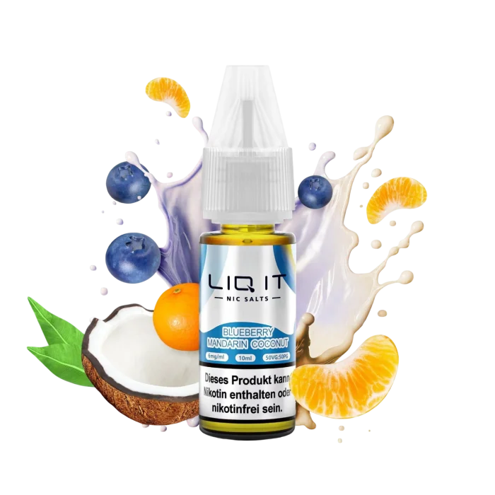 Sichere Zahlung Liq It Liquid - Blueberry Mandarin Coconut Nikotinsalz 10ml | 12mg/ml