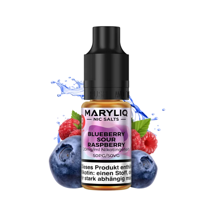 Kostenloser Rückversand Maryliq Liquid by Lost Mary - Blueberry Sour Raspberry Nikotinsalz 10ml | 20mg/ml