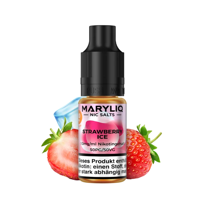Maryliq Liquid by Lost Mary - Strawberry Ice Nikotinsalz 10ml | 10mg/ml Nur Für Kurze Zeit
