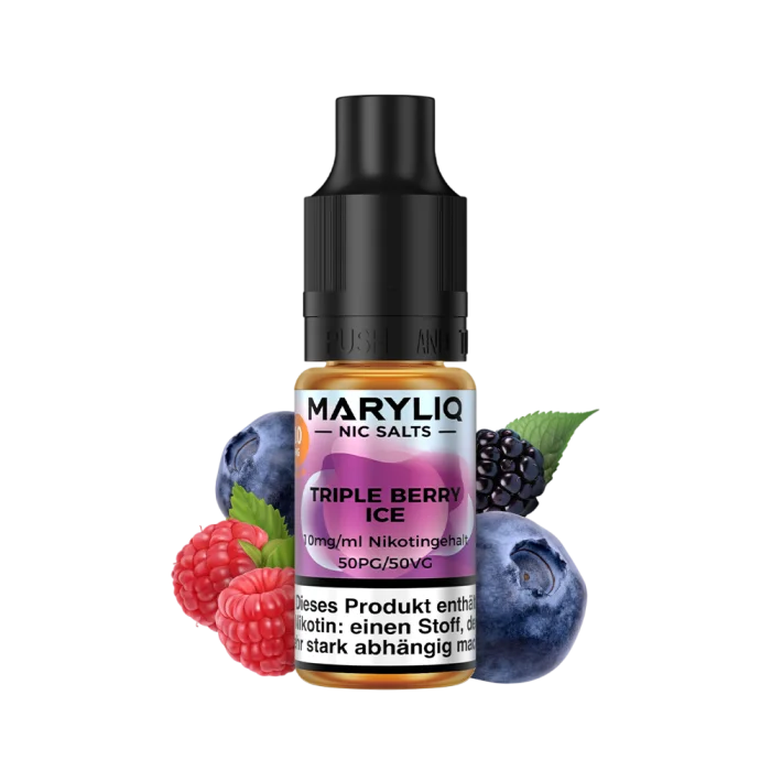 Maryliq Liquid by Lost Mary - Triple Berry Ice Nikotinsalz 10ml | 10mg/ml Kostenfreie Lieferung