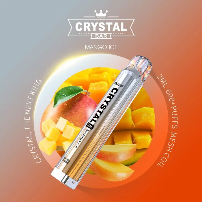 SKE Crystal Einweg Vape - Mango Ice 2ml | 20mg/ml Kostenfreie Lieferung
