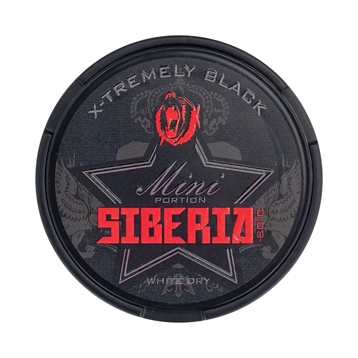 Bestseller Siberia 80° Kautabak - Extremly Black Mini Strong White Dry | 43mg/g