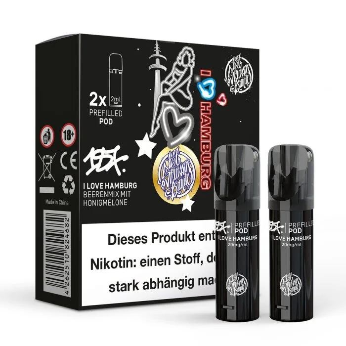 Letzte Chance 187 Straßenbande Prefilled Doppelpod - I Love Hamburg 2x2ml | 20mg/ml