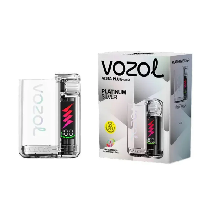 Neue Ware Vozol Vista Basisgerät (Akkuträger) - Platinum Silver | 600mAh